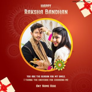 Raksh Bandhan With Name And Photo maker