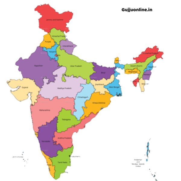 ભારતના નકશા। Indian Map PDF 