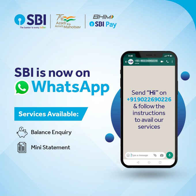 SBI Whatsapp Number