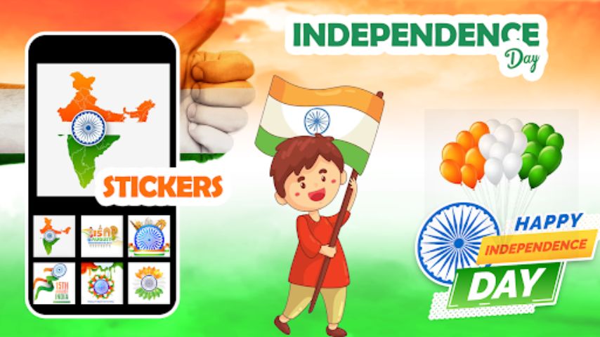 Independence Day Whatsapp Gif & Stickers