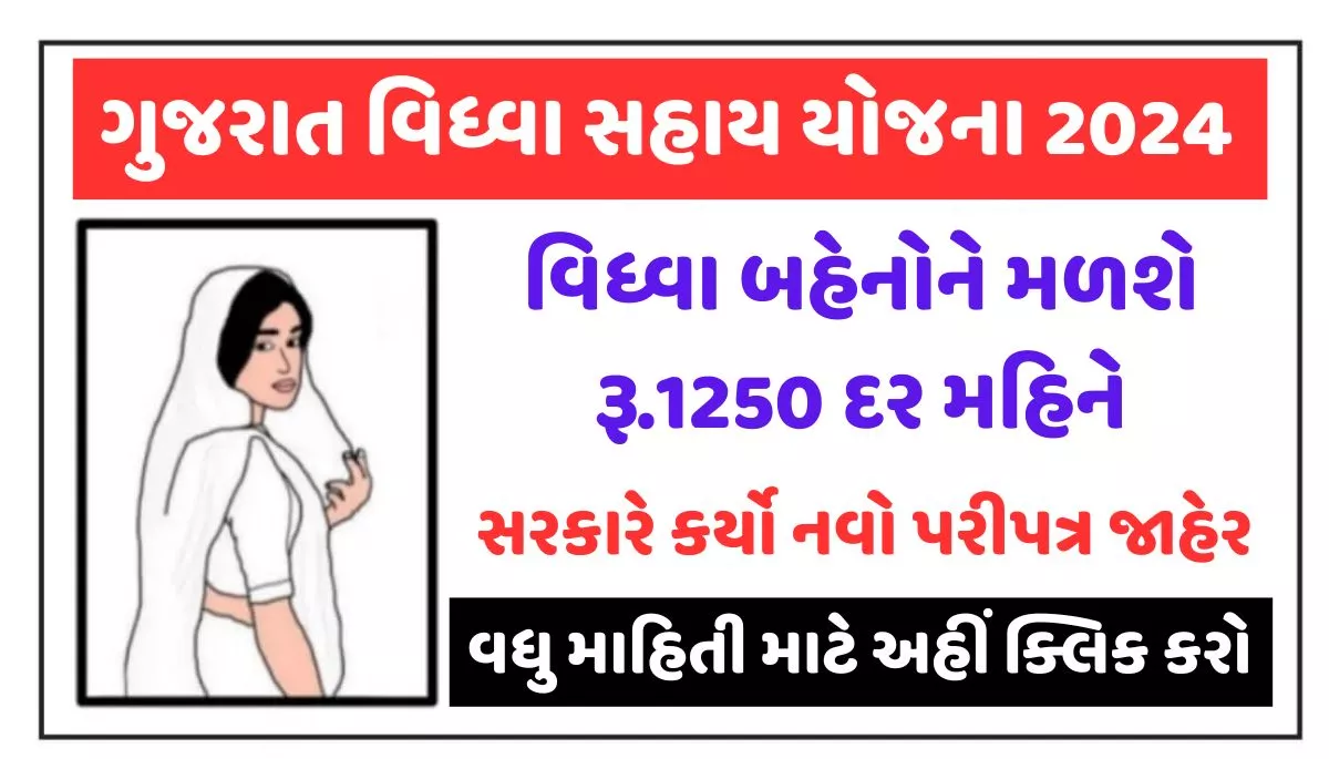 Gujarat Vidhva Sahay Yojana 2024 । ગુજરાત વિધ્વા સહાય યોજના 2024