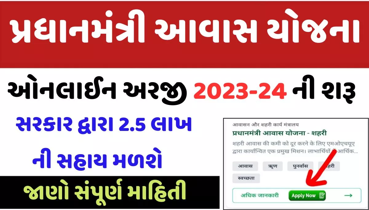 PMAY Online Form 2023। PMAY ઓનલાઈન ફોર્મ 2023